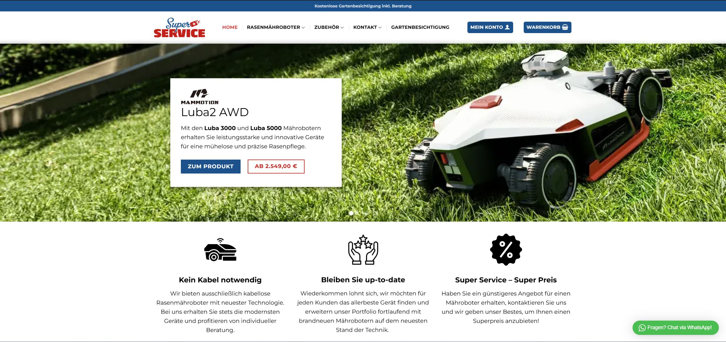 Superservice Rasenmäher-Shop